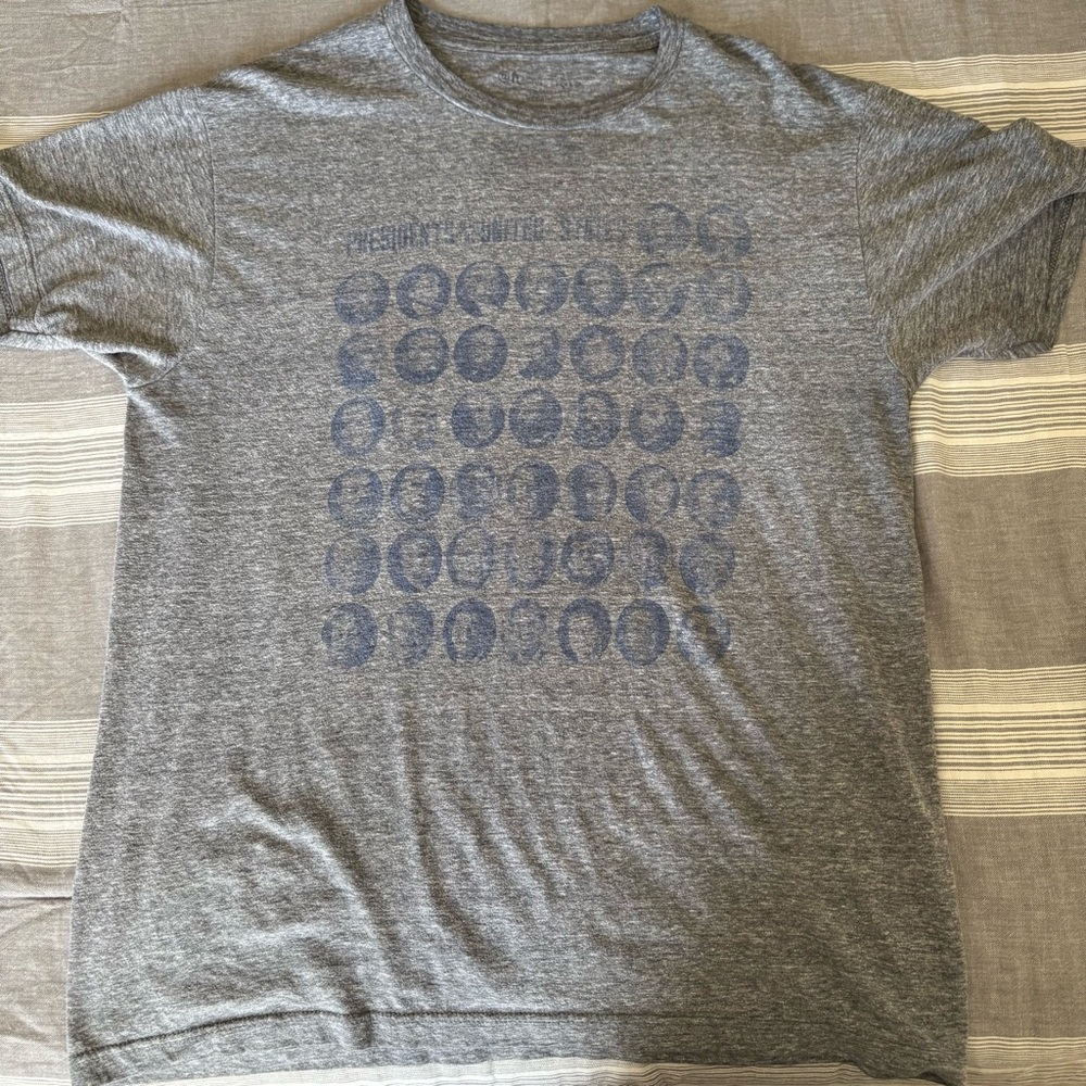 Presidents of USA Grey Graphic T-Shirt SIZE MEDIUM